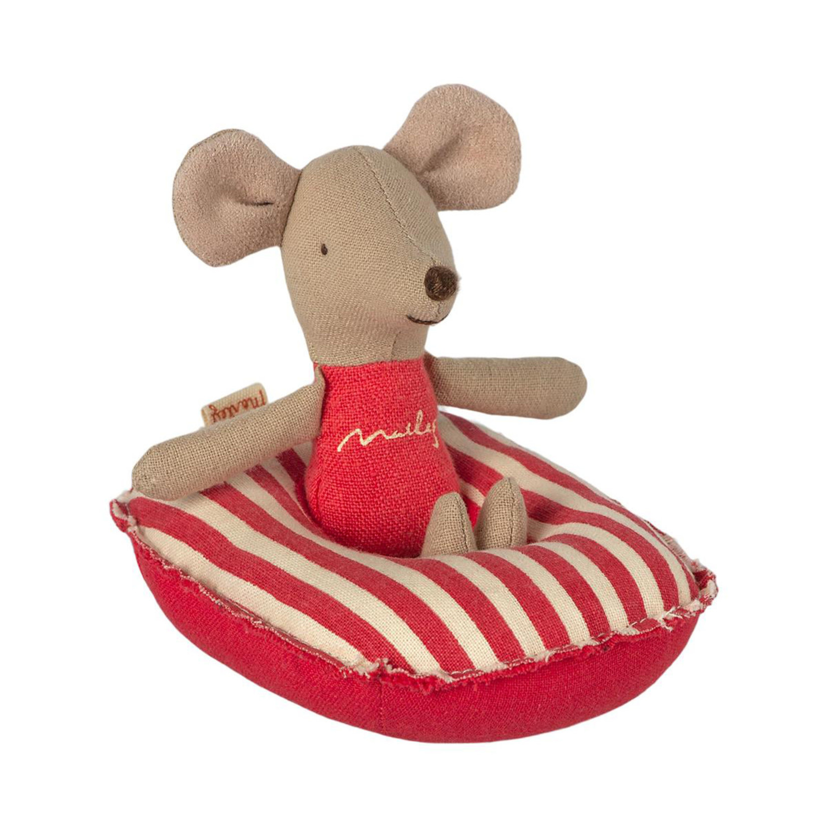 Maileg Maileg Red Stripe Rubber Dinghy boat for Small mouse