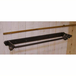 IRON RANGE Towel Rail Scroll Sides Ant Iron Lacquer