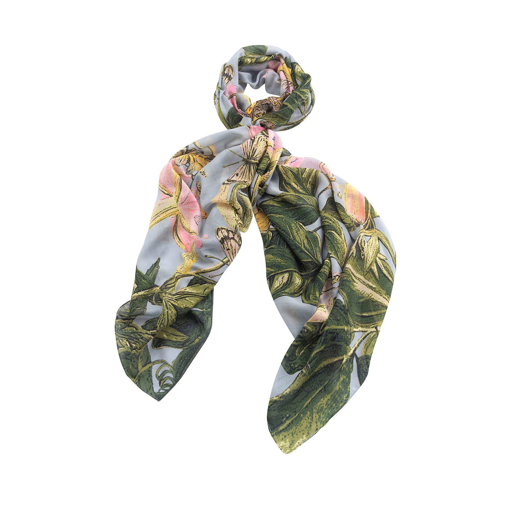 ONE HUNDRED STARS KEW Marianne North Chilli Plant Scarf
