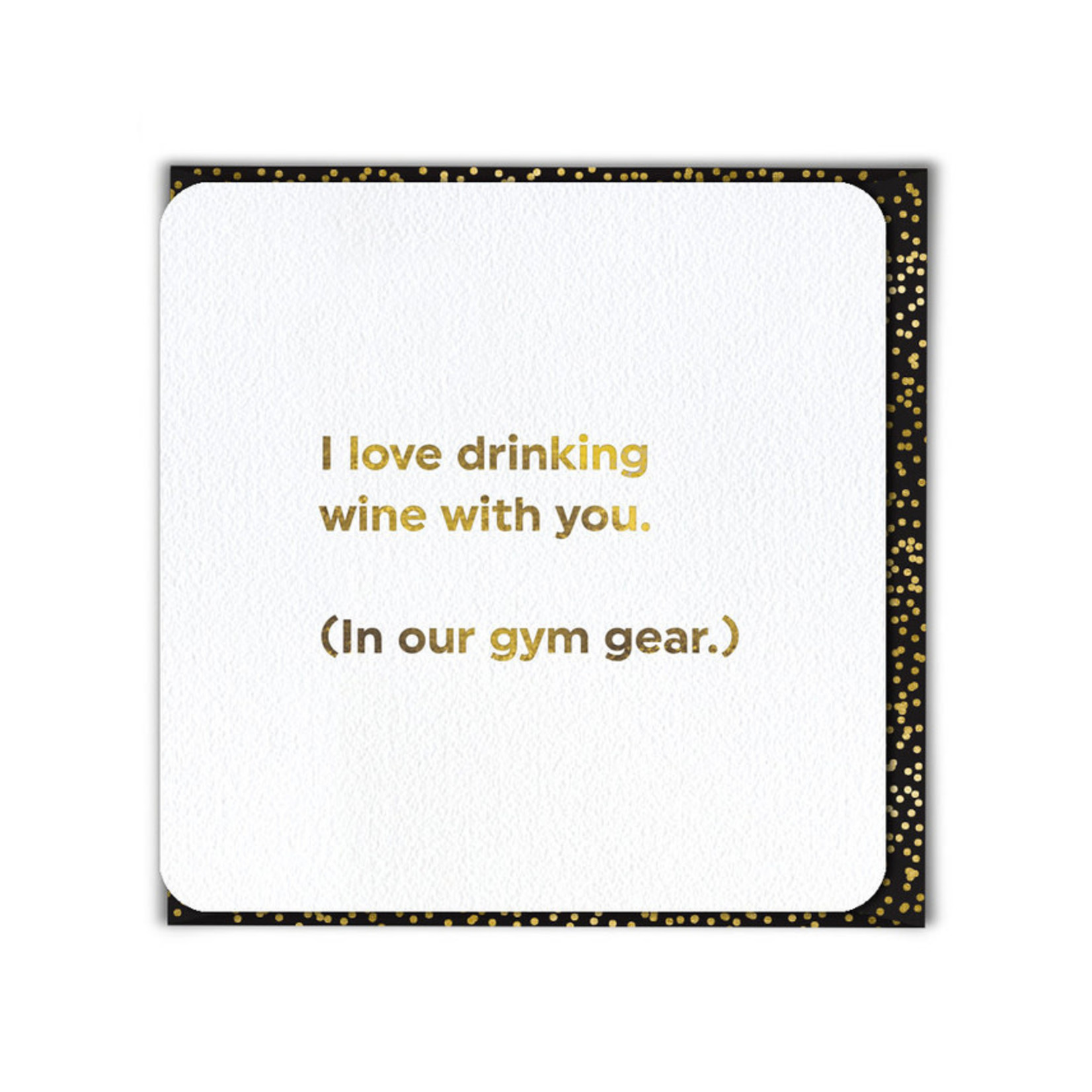 WORDY CARDS Drinking Gym Gear card