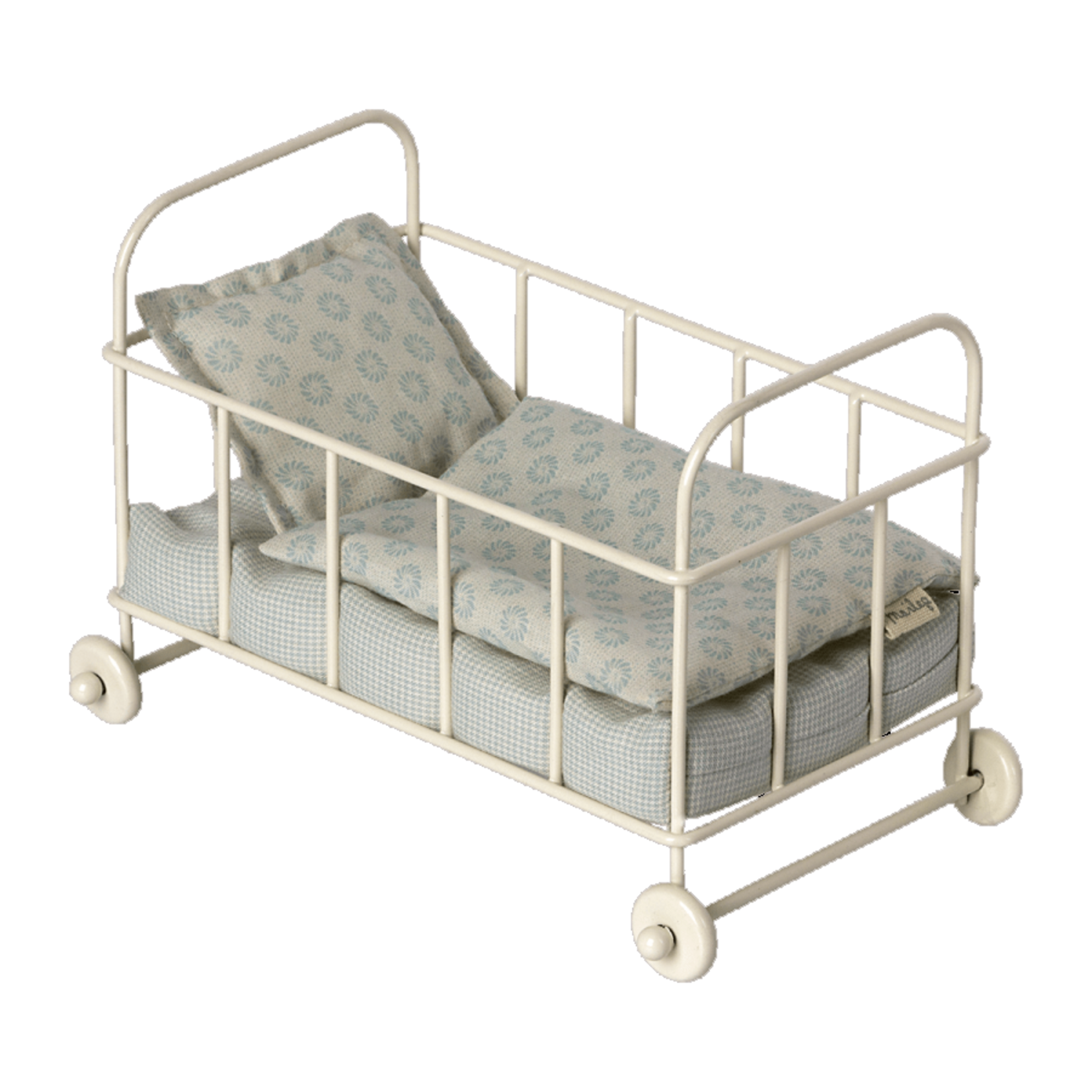 Maileg Maileg Blue Cot bed Micro