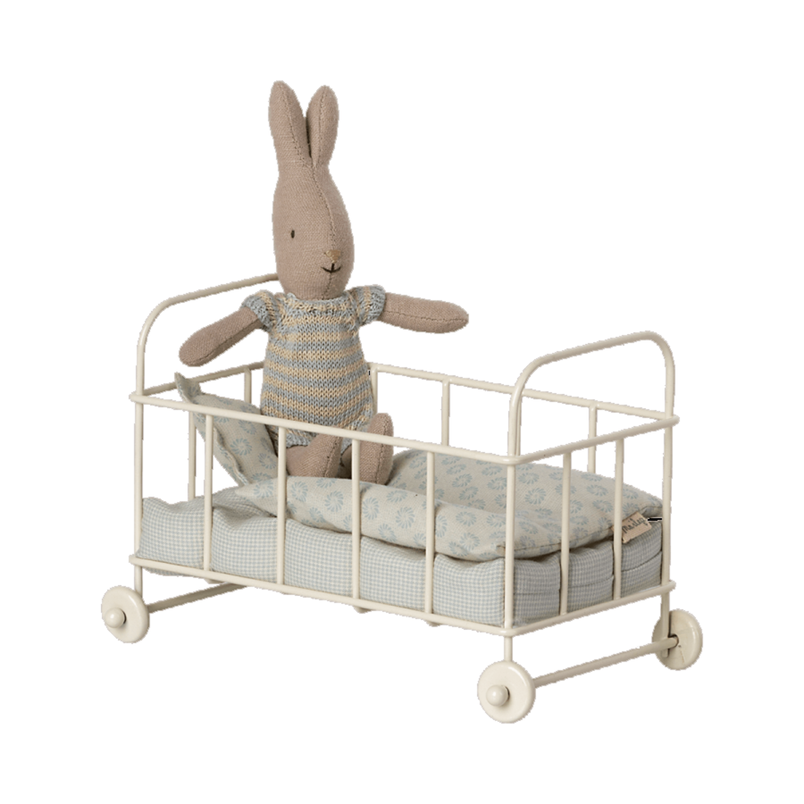 Maileg Maileg Blue Cot bed Micro