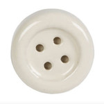 Sass and Belle Ceramic Button Drawer Knob White