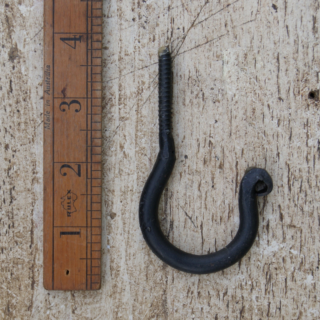 Ceiling Hook Screw In Black Wax screw Homebird House