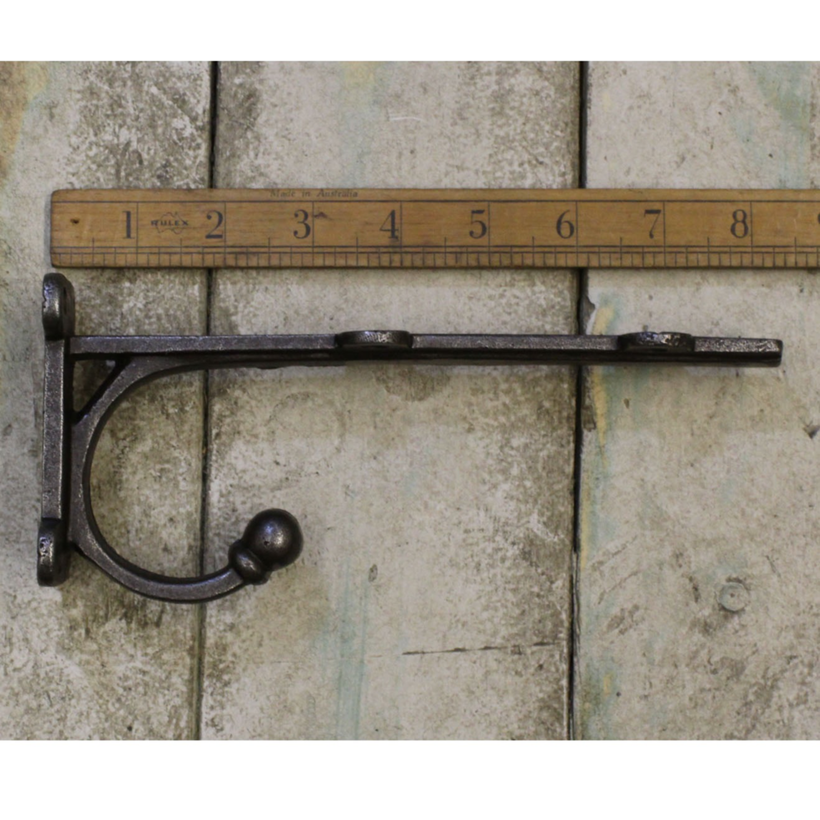 IRON RANGE 8" TRANBY Shelf / Wall Bracket Hook Antique Iron  200mm