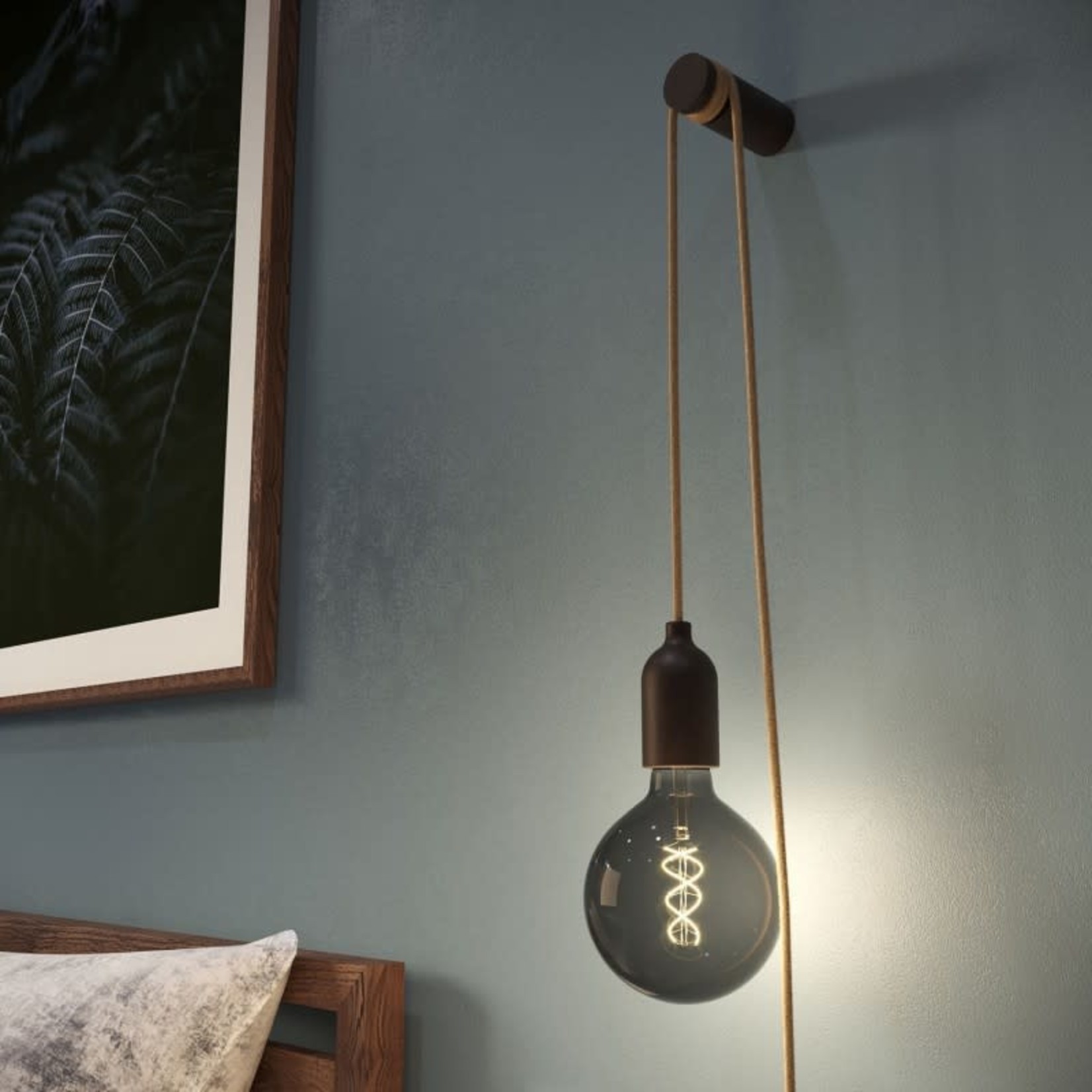 CCIT Rolé, wooden wall mount cable tie for pendant lamp - Finish : Wenge effect