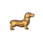 Sass and Belle Gold Dachshund Sausage Dog Drawer Knob