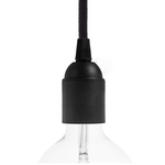 CCIT Black Thermoplastic E27 smooth lampholder