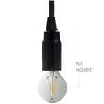 CCIT E14 Plain black bakelite Lampholder, lampholder