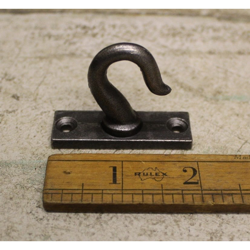 Ceiling Chandelier Single Hook 2 Hole Antique Iron 50mm base plate