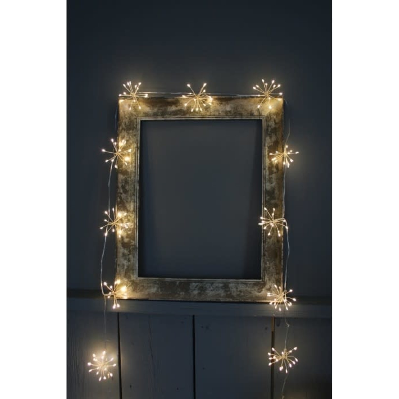 Light Style London Starburst Chain fairy lights (Silver) Battery Operated