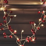 Light Style London Red Berry Mains Fairy Lights 2m illuminated length