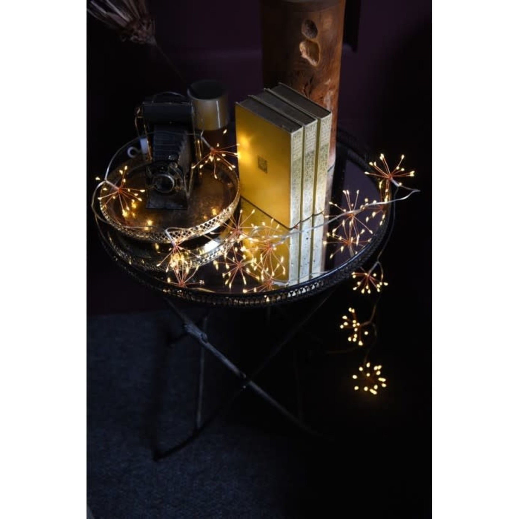 Light Style London Starburst Chain Copper Fairy Lights 3m Illuminated Length Mains UK Plug