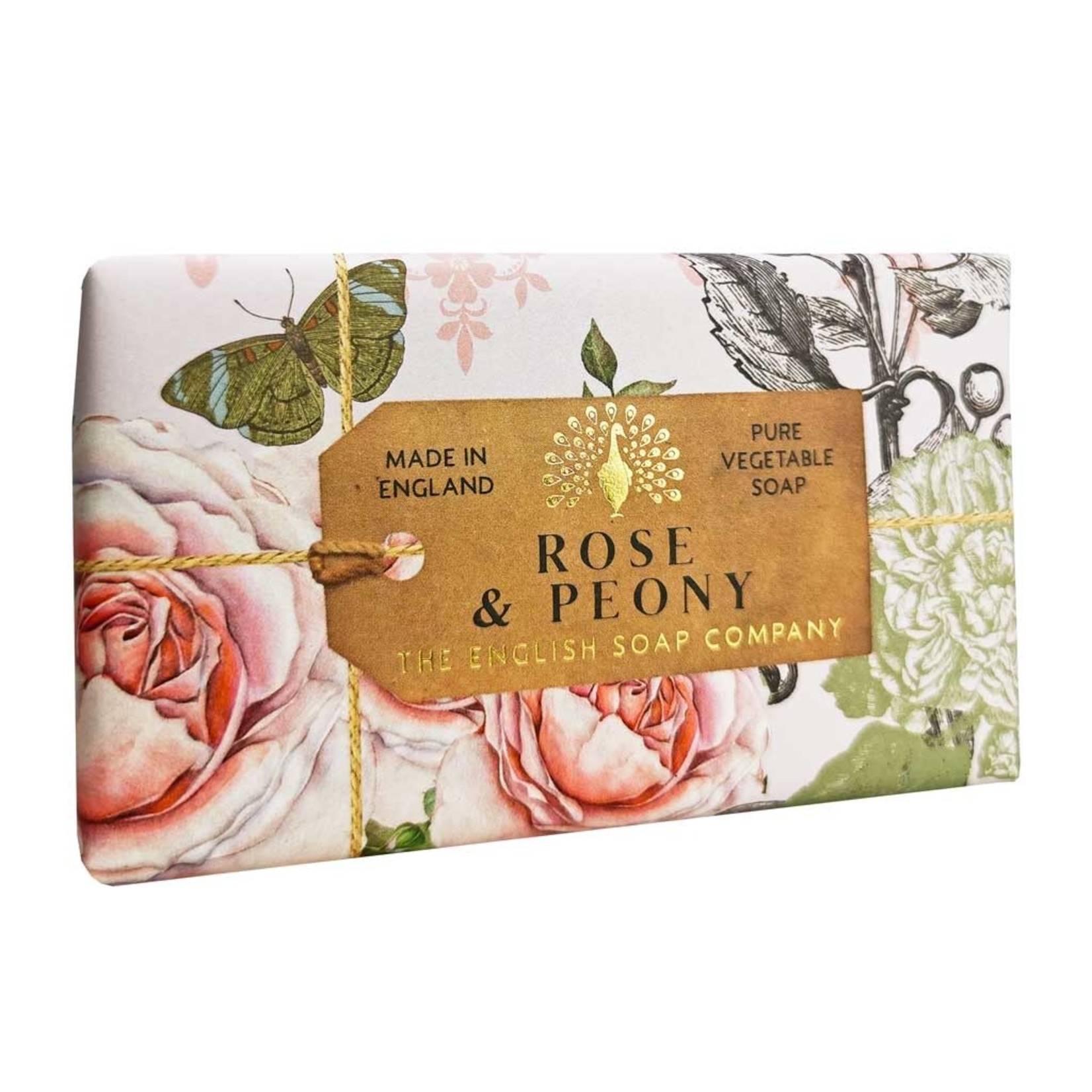 English Soap Company Rose and Peony 190g Soap Bar