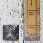 IRON RANGE Stud / Nail Square with Dots Antique Iron 25mm