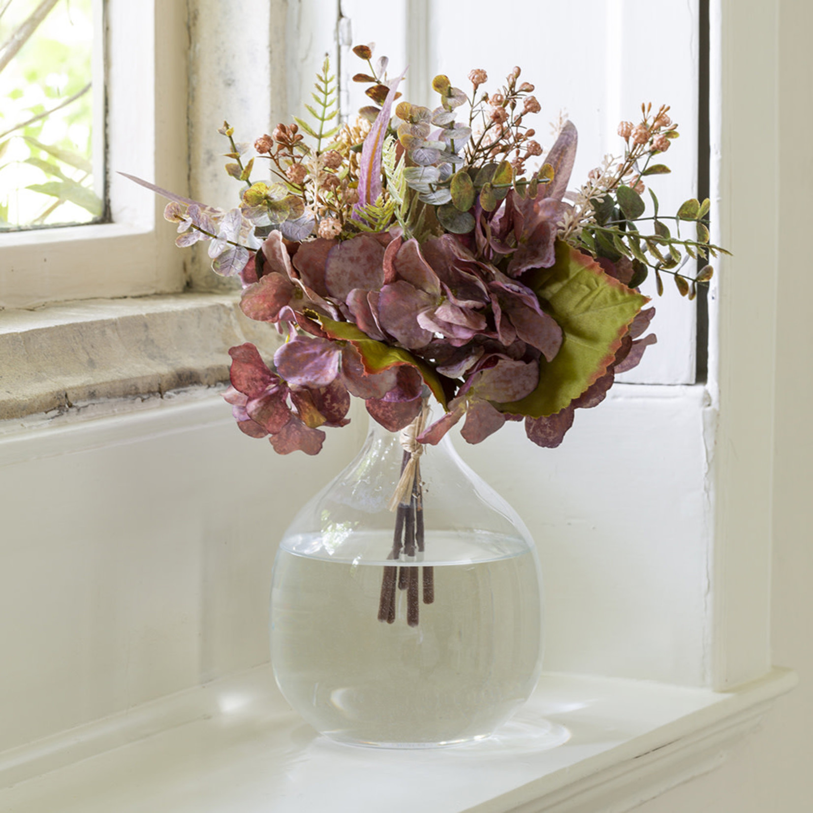 Grand Interiors Hydrangea Autumn Bouquet Mauve