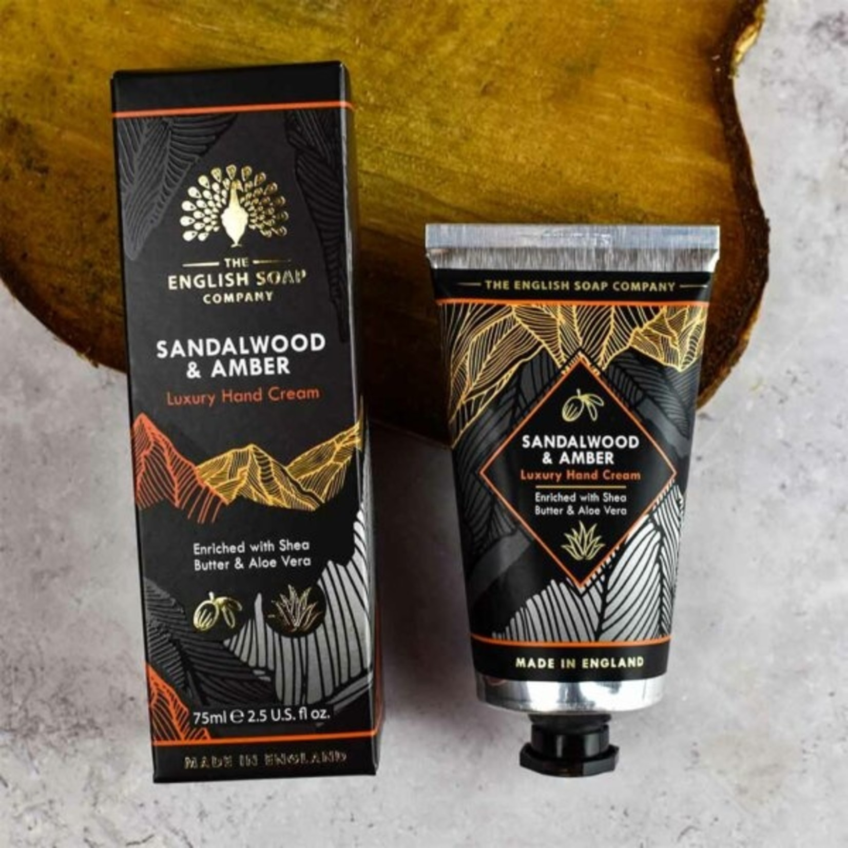 English Soap Company Sandalwood and Amber Hand Cream 75ml