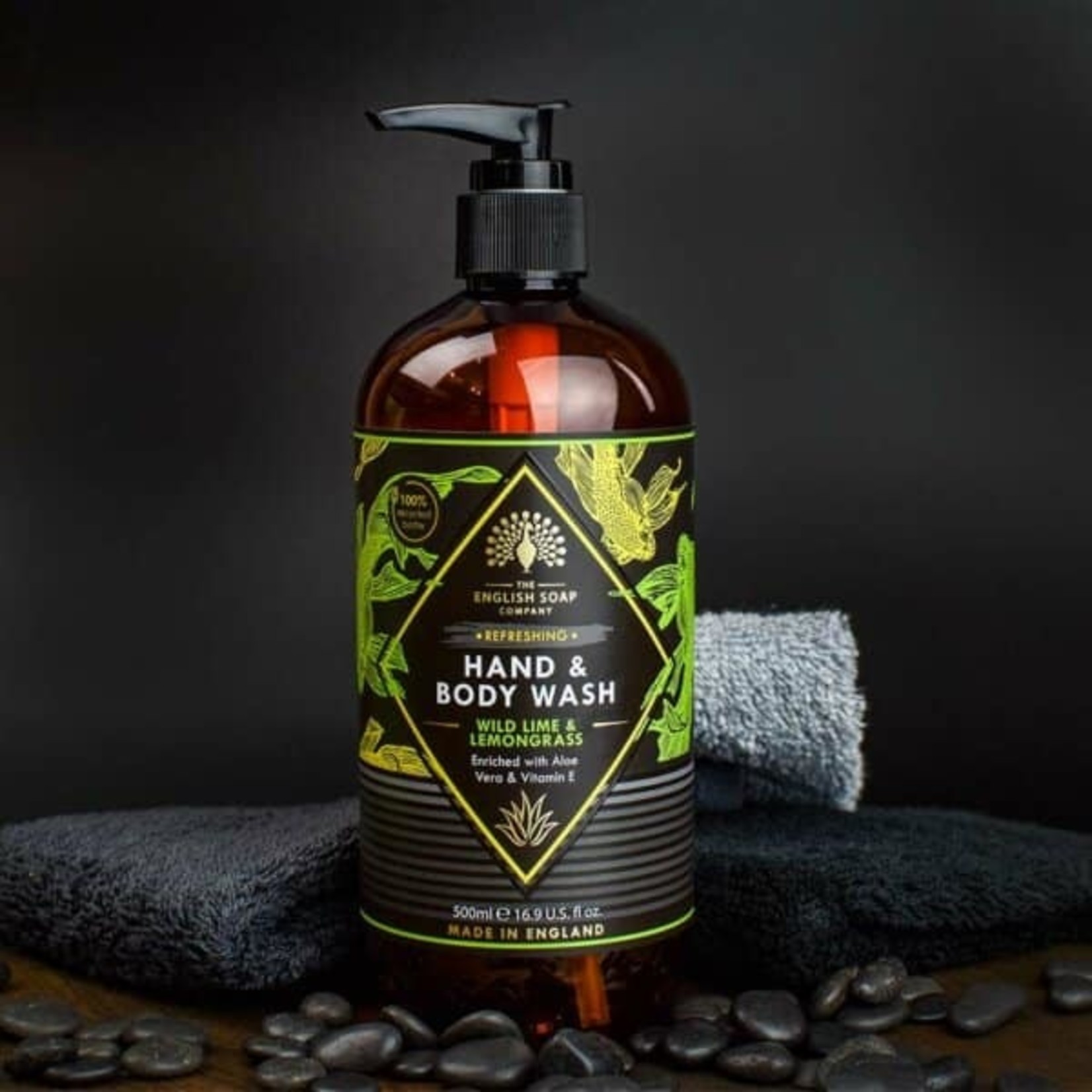 English Soap Company Wild Lime and Lemongrass Hand and Body Wash 500ml