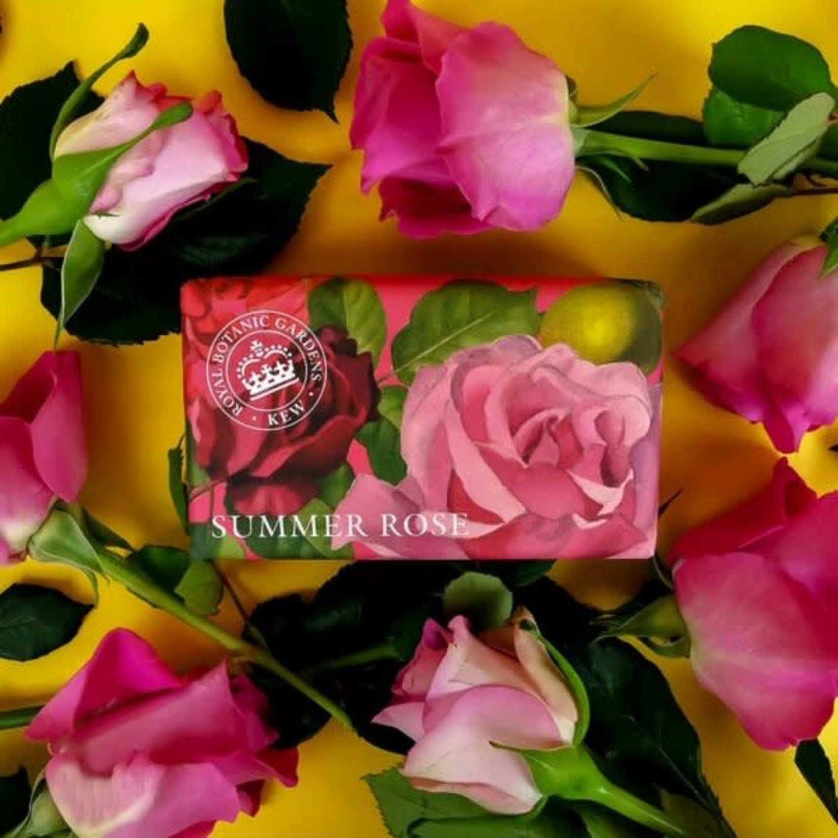 Kew Gardens Summer Rose Kew Gardens Luxury Shea Butter Soap 240g