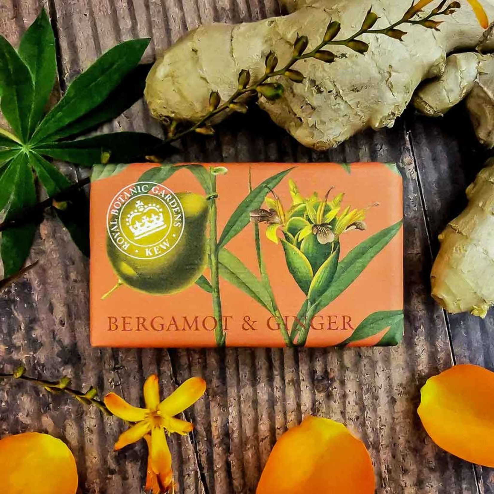 Kew Gardens Bergamot & Ginger Kew Gardens Luxury Shea Butter Soap 240g