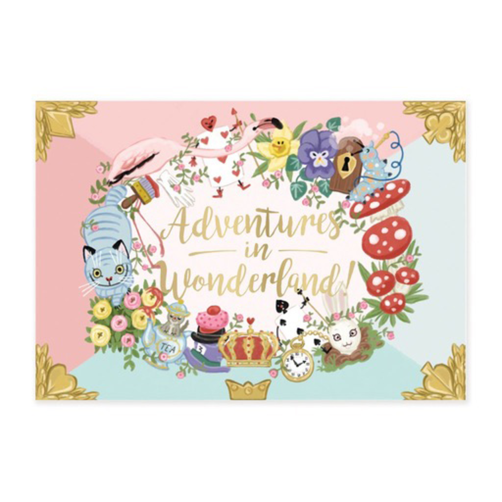 Adventures in Wonderland Moving Musical Box Card