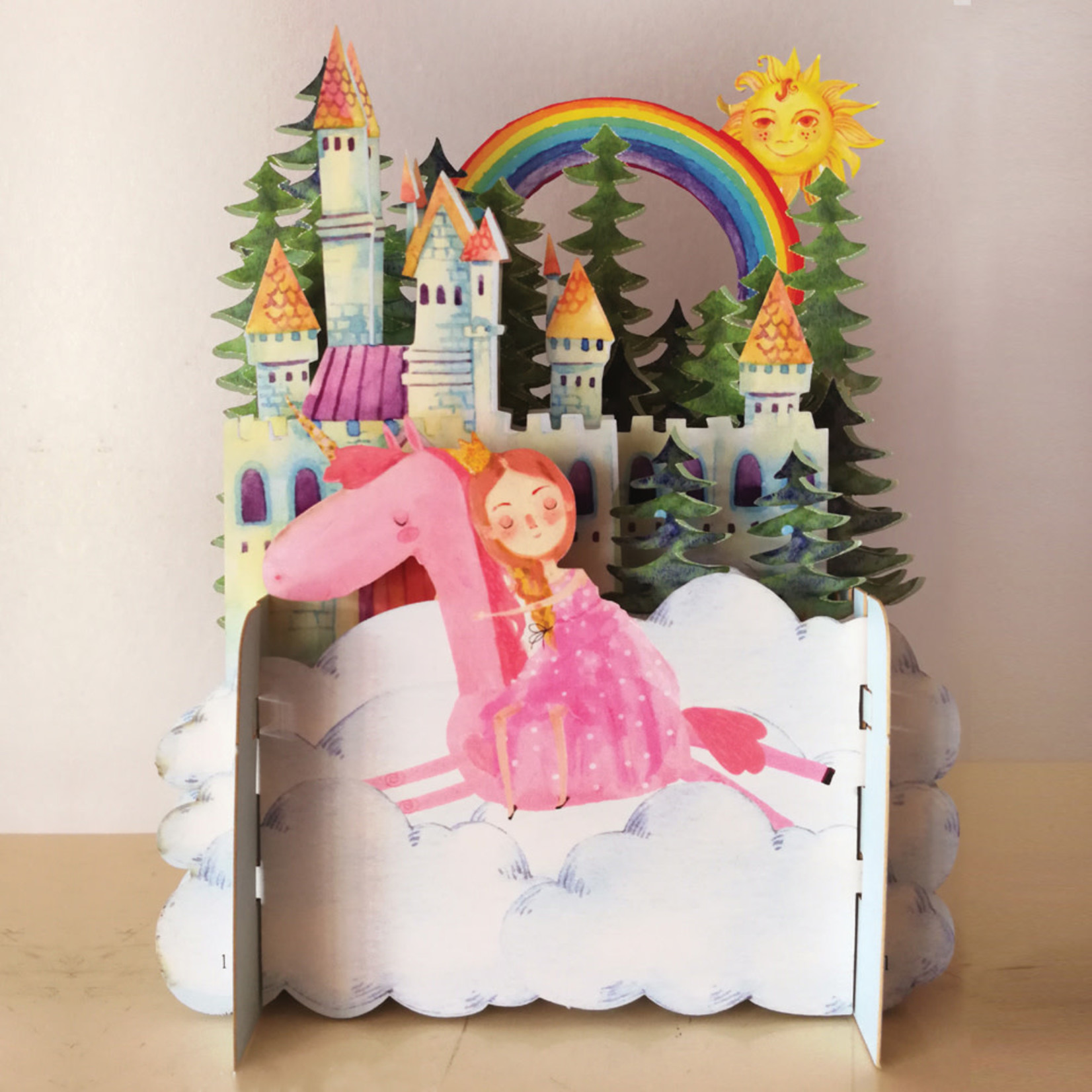 AllJoy Design Unicorn Princess Pop Up  3D Card