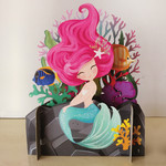 AllJoy Design Mermaid Pop Up 3D Card