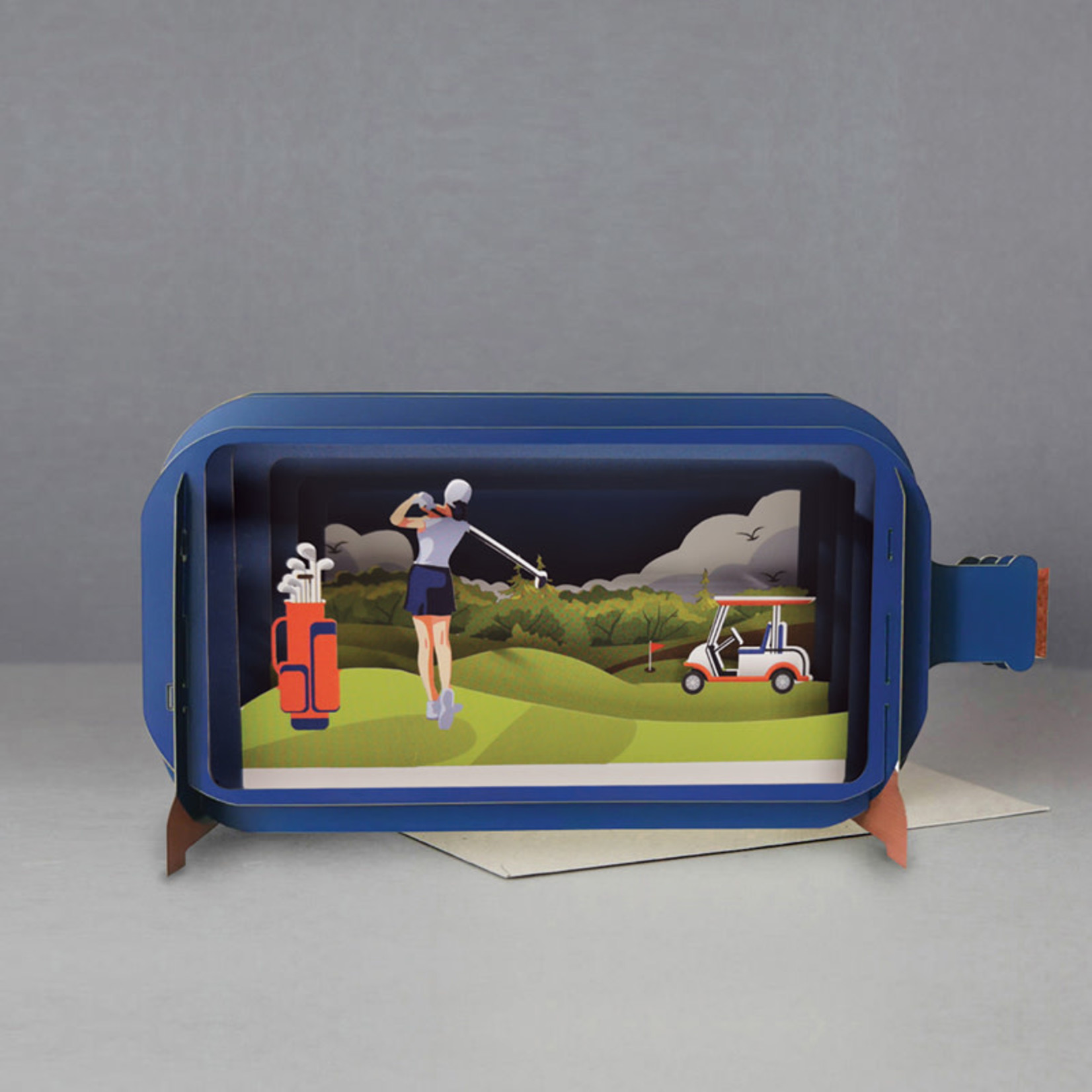 AllJoy Design Female 3D Golf Bottle Card