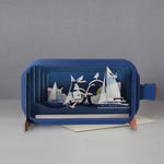 AllJoy Design 50th Birthday Ships 3D Bottle Card