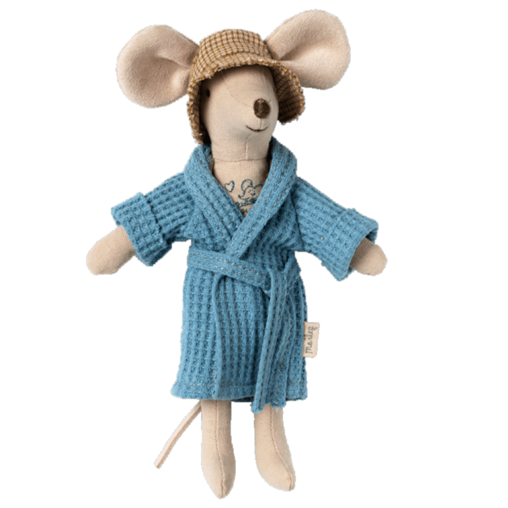 Maileg Maileg Dusty Blue Bathrobe Dressing Gown CLOTHES