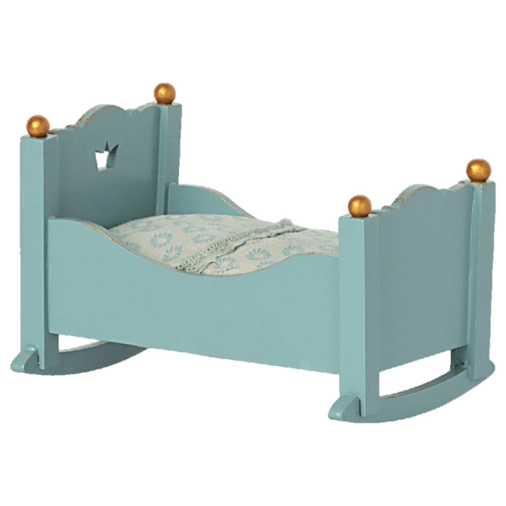 Maileg Maileg Blue Cradle for Baby mouse