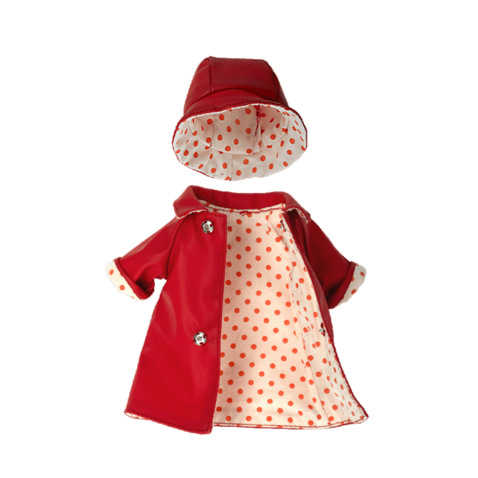 Maileg Maileg red Raincoat with hat CLOTHES for Teddy mum