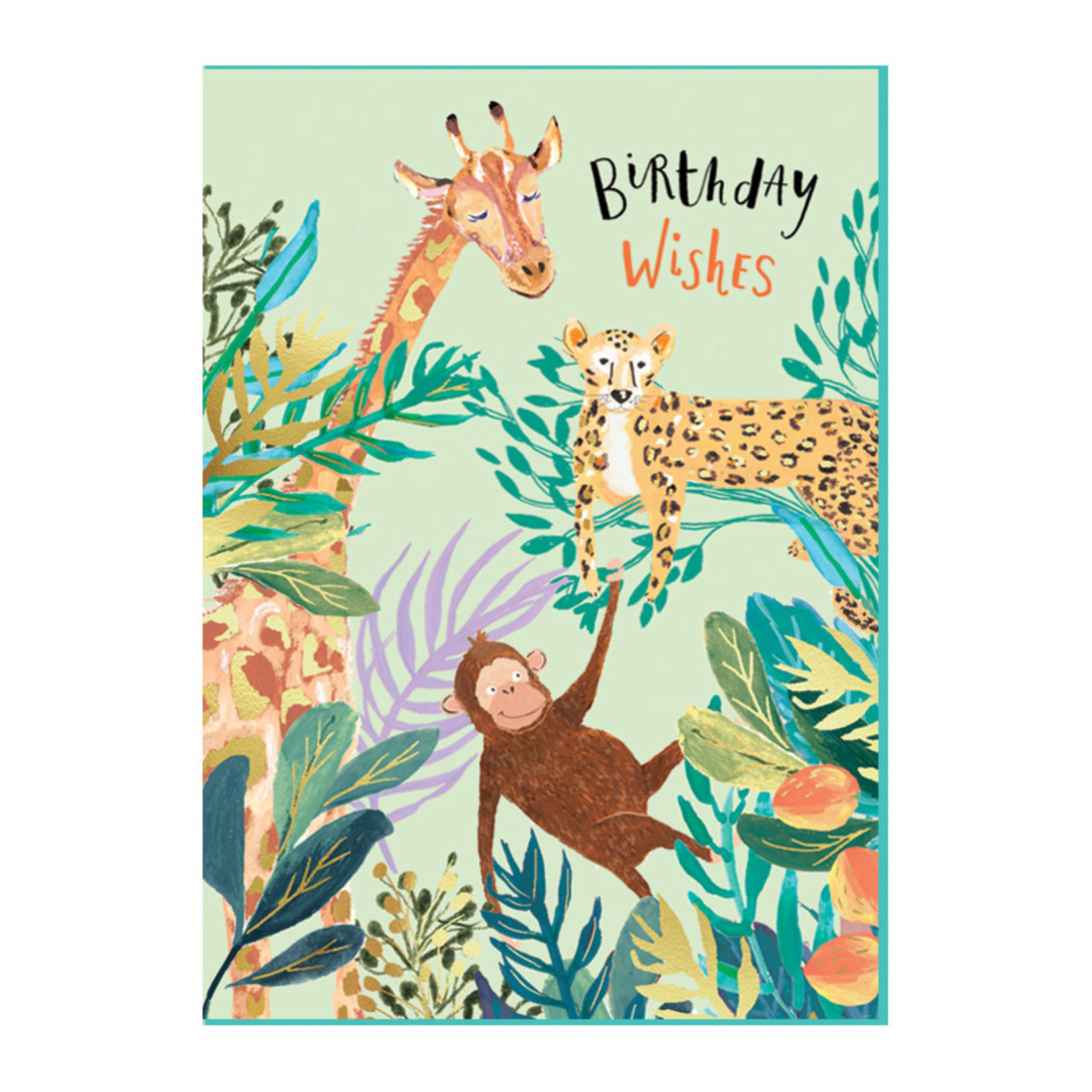 Birthday Wishes Animals Card - Homebird House Birthday Wishes Animals Card - Homebird House