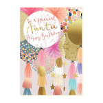 Louise Tiler Auntie Birthday Balloons Card