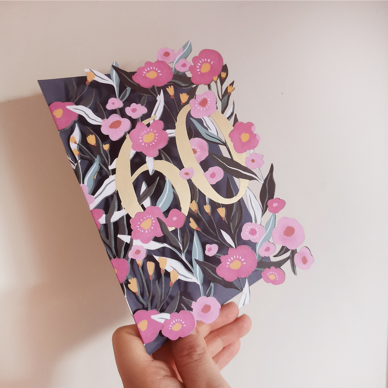 AllJoy Design 60th Birthday Laser Cut Card