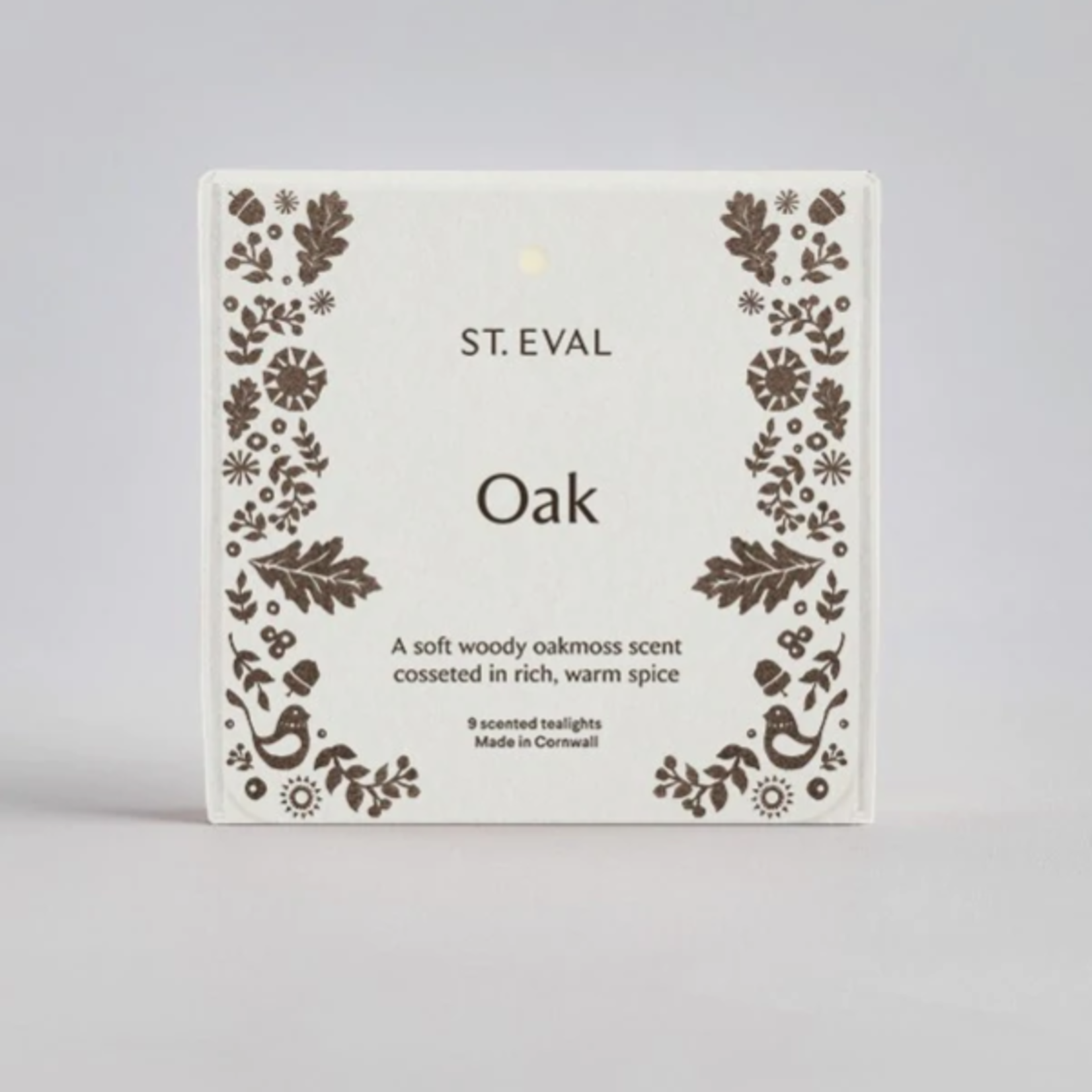 St. Eval St Eval Tealight Folk Oak x9
