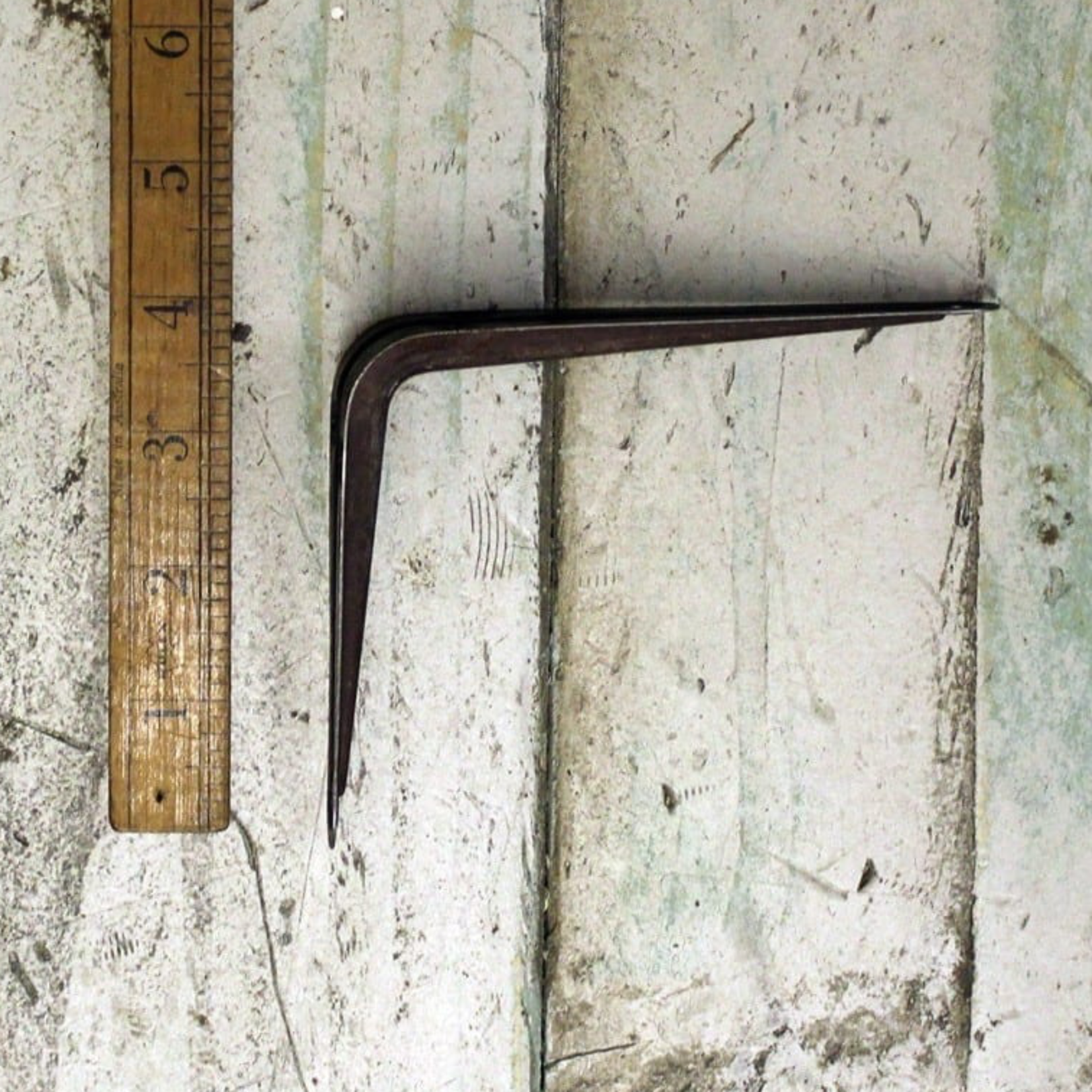 IRON RANGE 100 x 125mm PRESSED Shelf / Wall Bracket Ant Iron