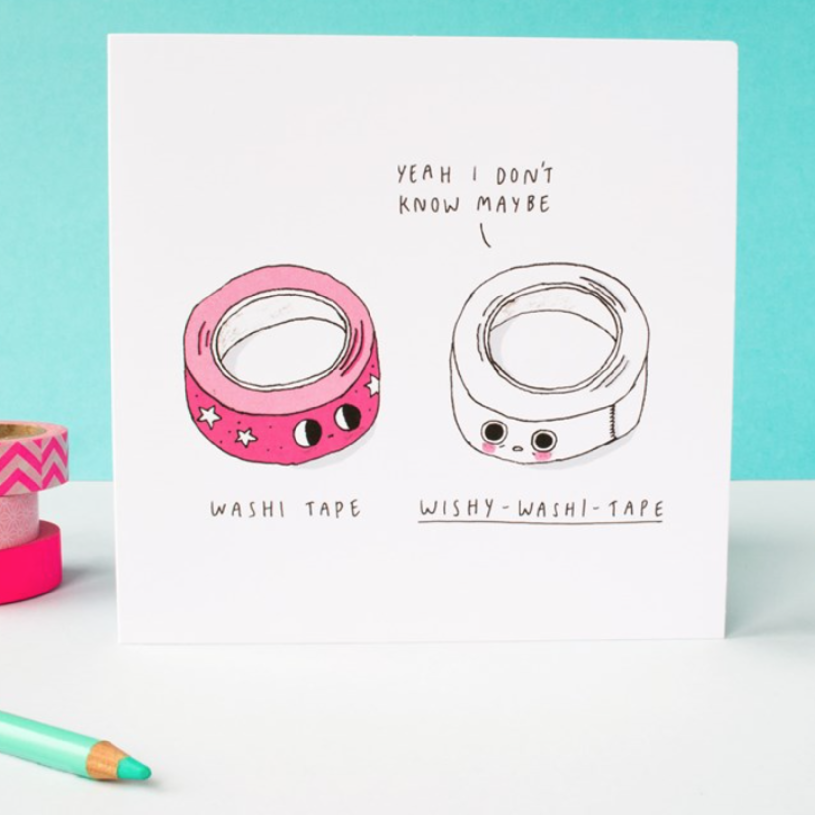 Wishy Washi Tape Card