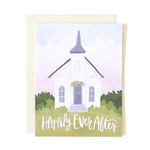 Happy Ever After Wedding Chapel Card