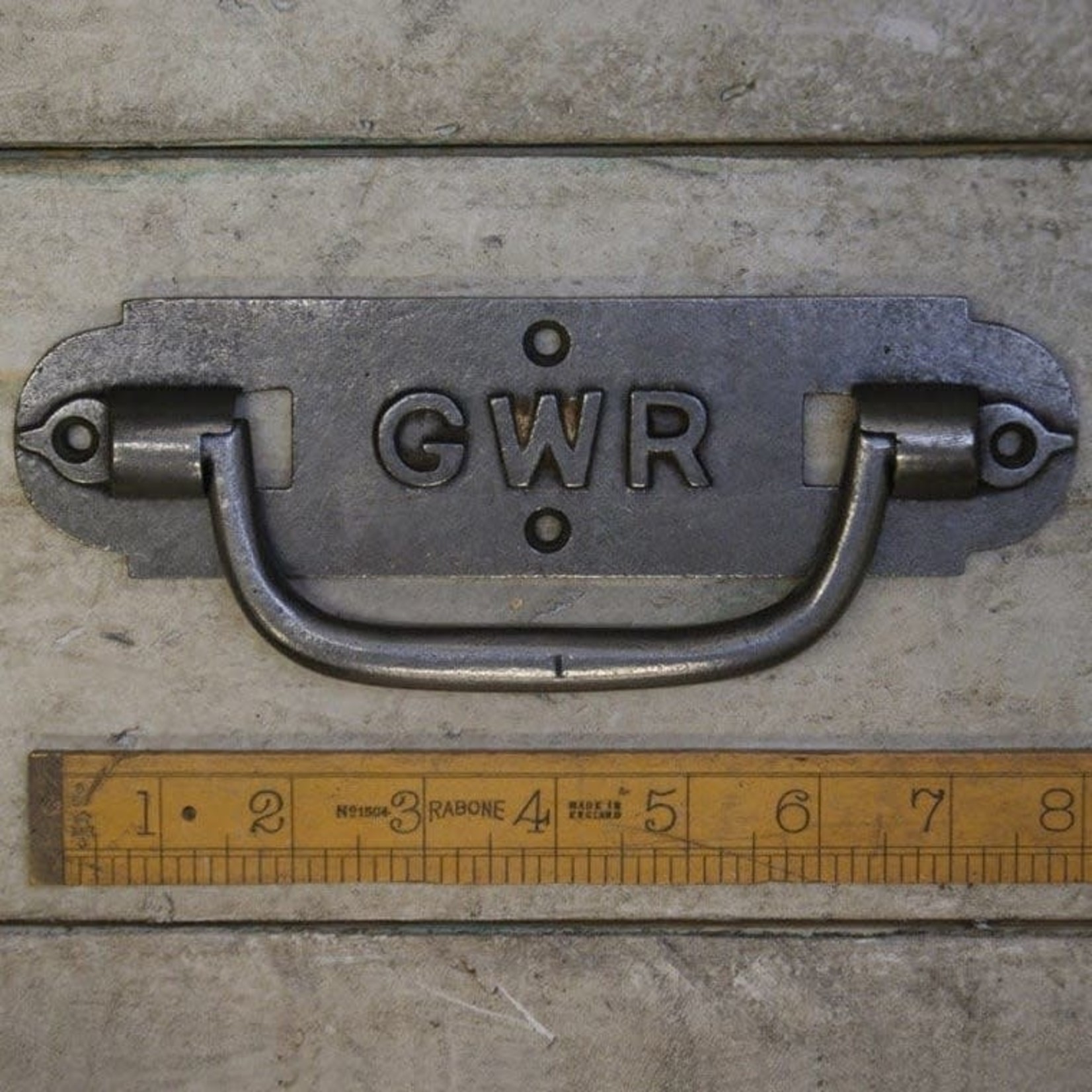 IRON RANGE Chest Lifting Handle GWR Heavy Cast Antique Iron 8" / 200mm