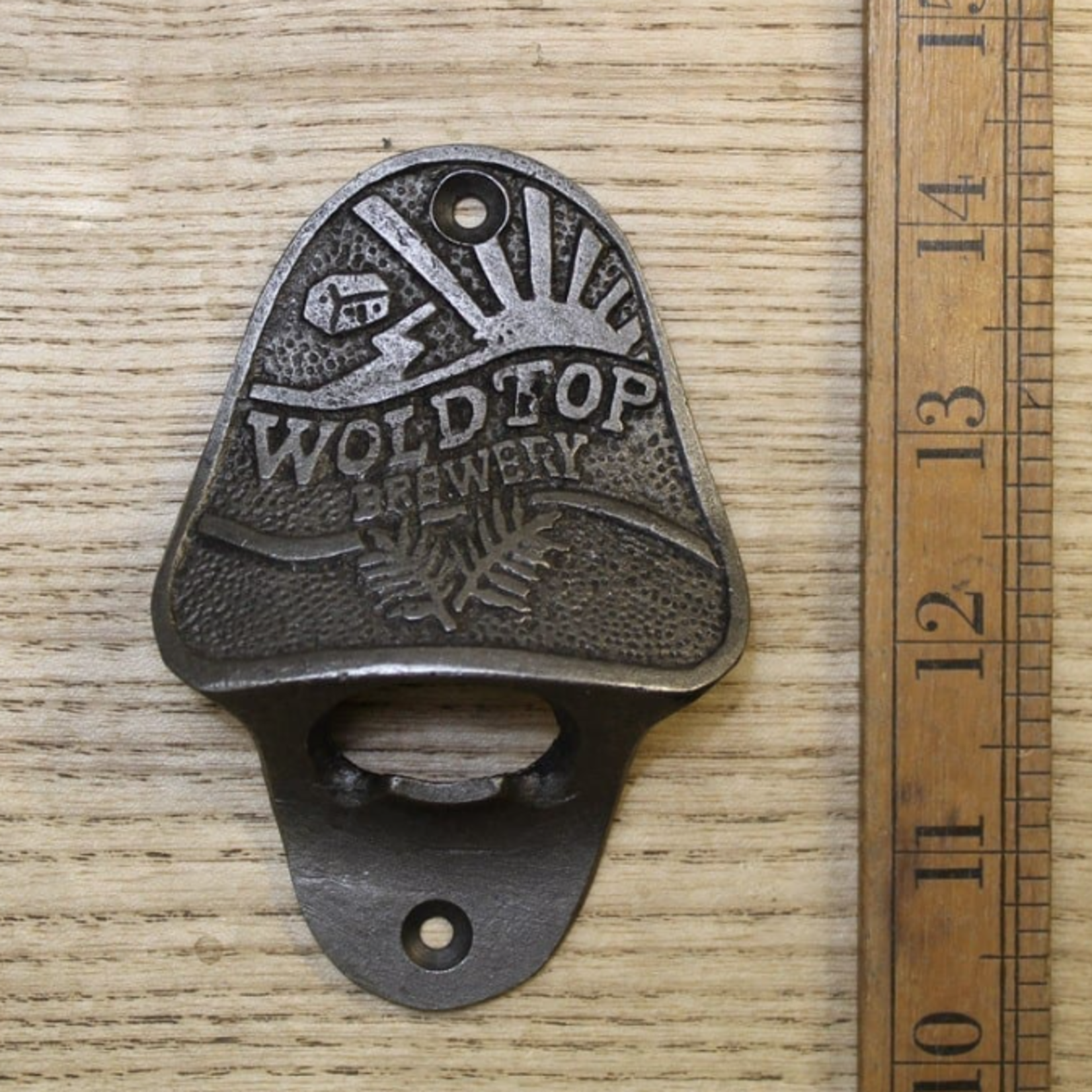 IRON RANGE WOLD TOP BREWERY Bottle Opener Wall Mounted Cast Iron