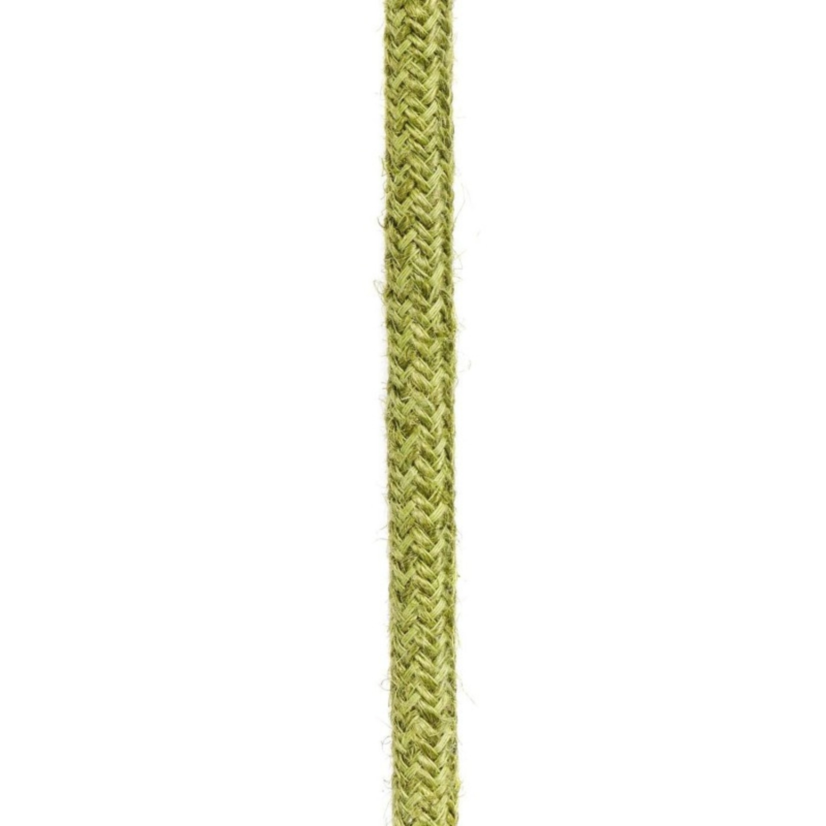 CCIT Per Metre Round electric Cable Flex covered in Plain Hay Green Jute - 3 Core