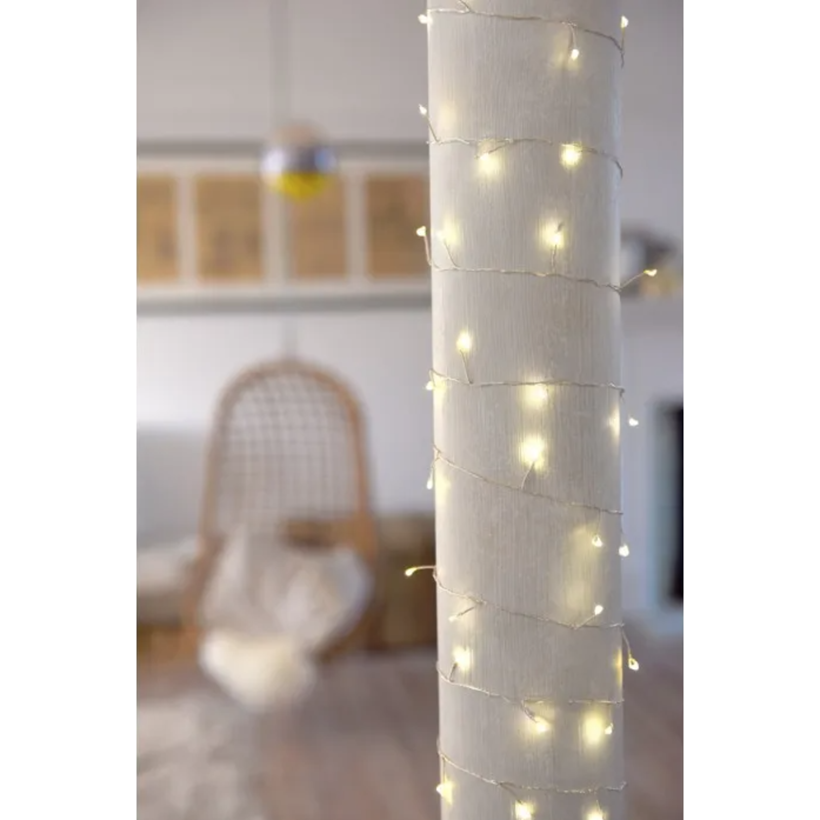 Light Style London Silver Cluster Fairy Lights Illuminated Length 7.5m Mains UK Plug Indoor or Outdoor Mains