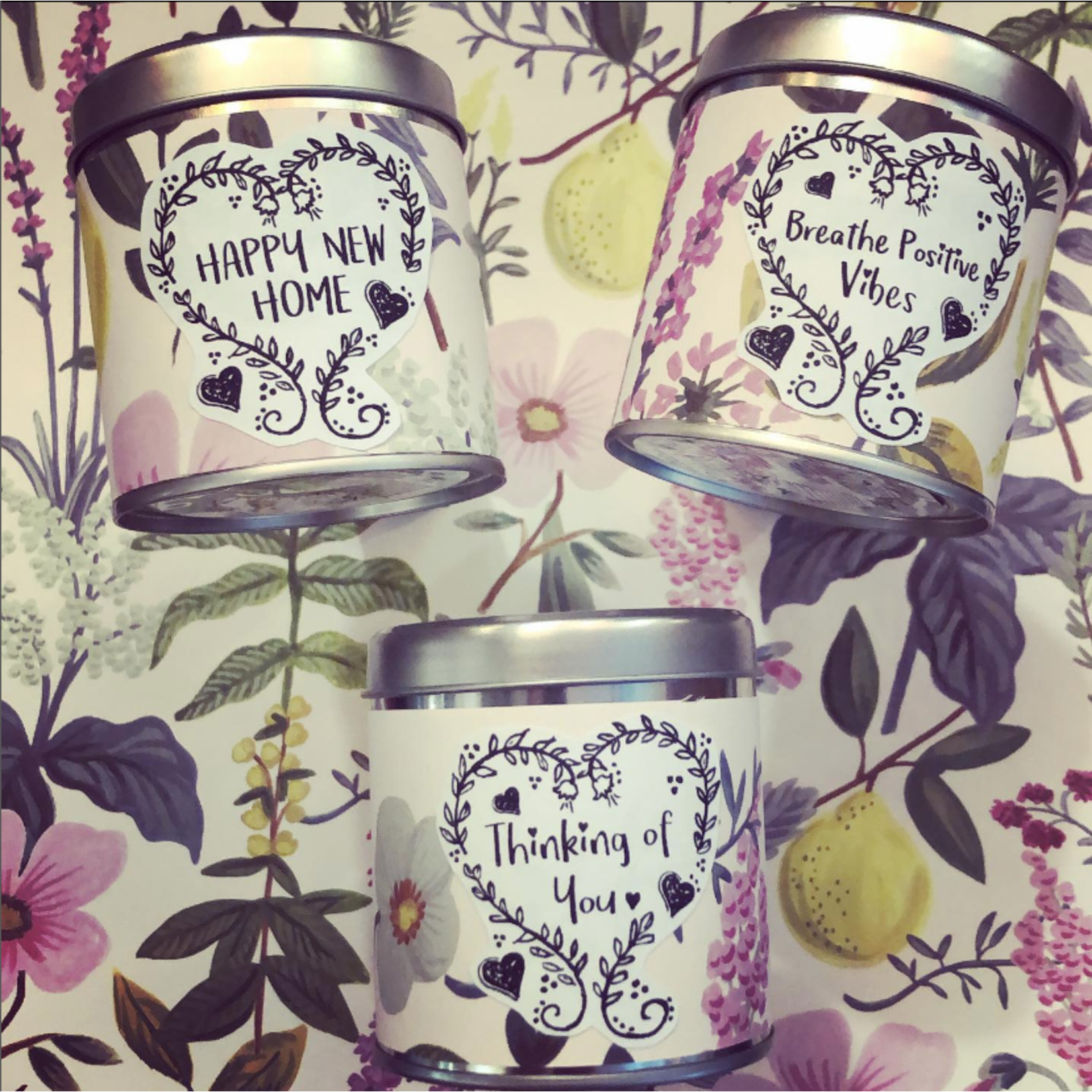 Homebird Personalise your Candle? add a Candle Wrap Belly Band - Choose your message