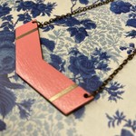 Oz Chevron Necklace - PINK