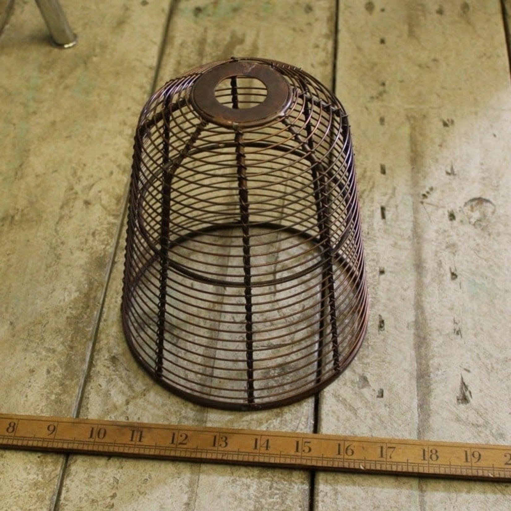 IRON RANGE Pendant Shade BIRD CAGE Ant Copper 150 dia x 190mm H