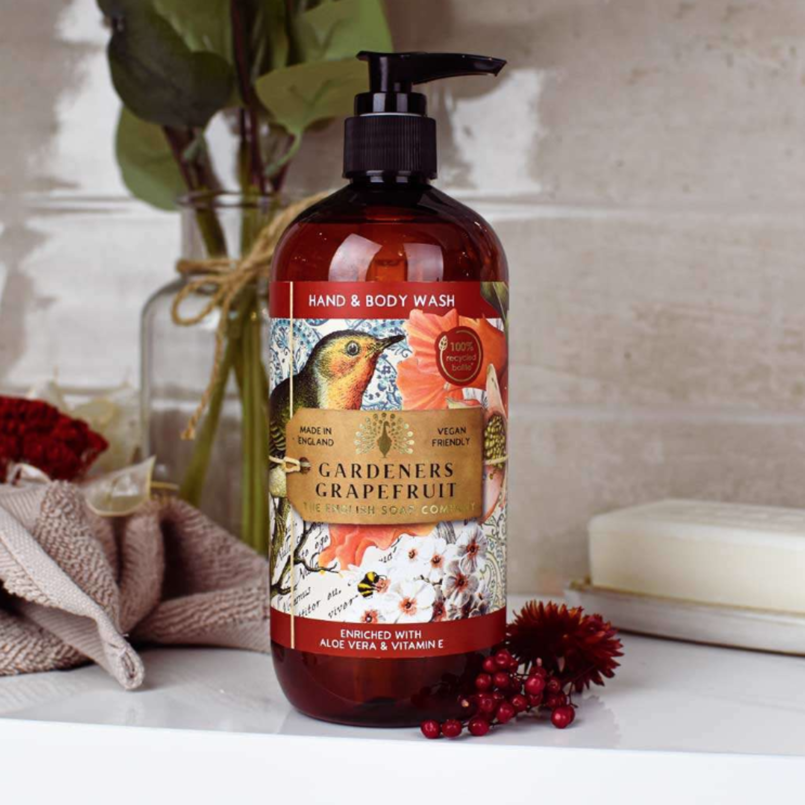 English Soap Company Gardeners Grapefruit Anniversary 500ml Hand & Body Wash