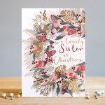 Louise Tiler Sister Wreath at Christmas Card