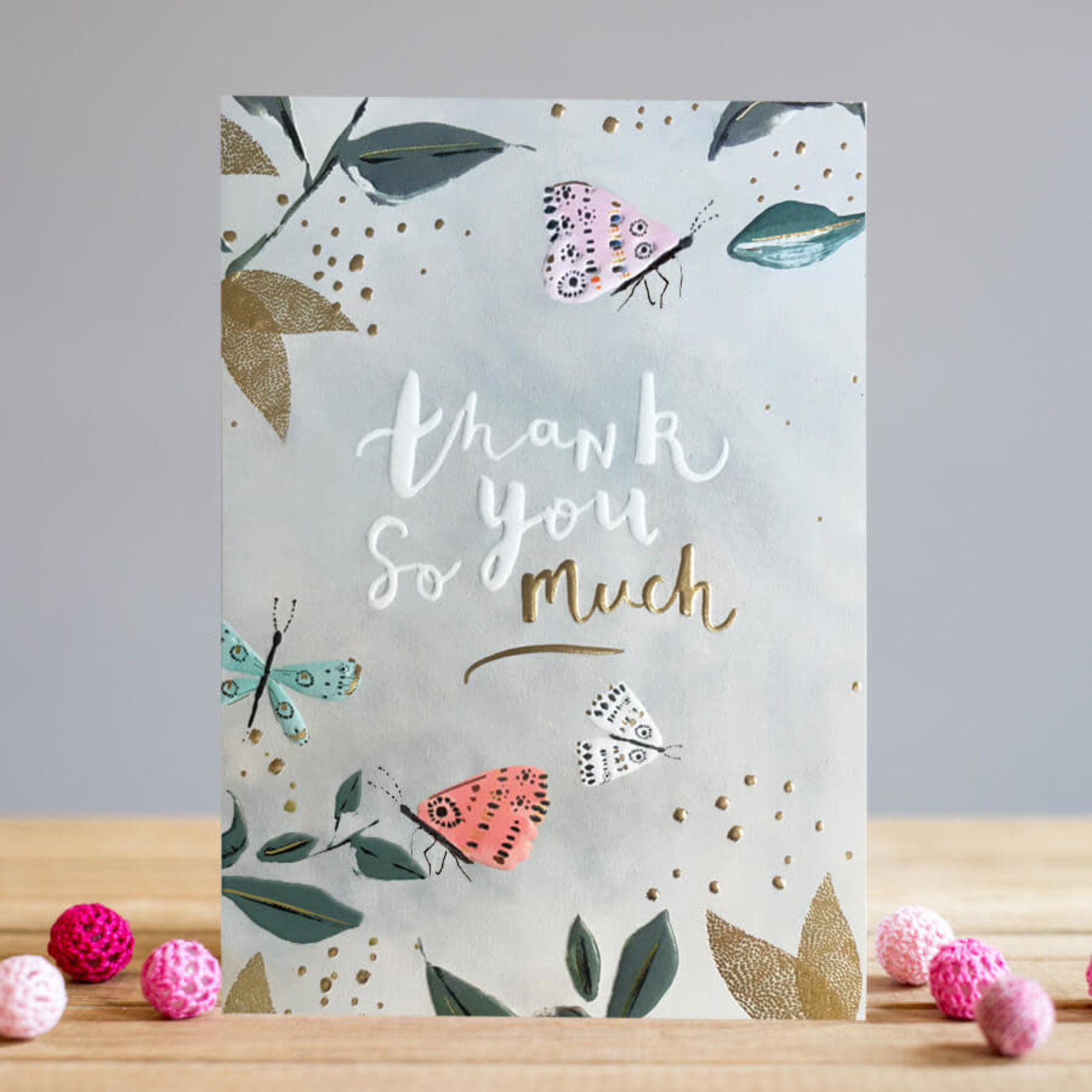 Louise Tiler Thank you Butterflies Card