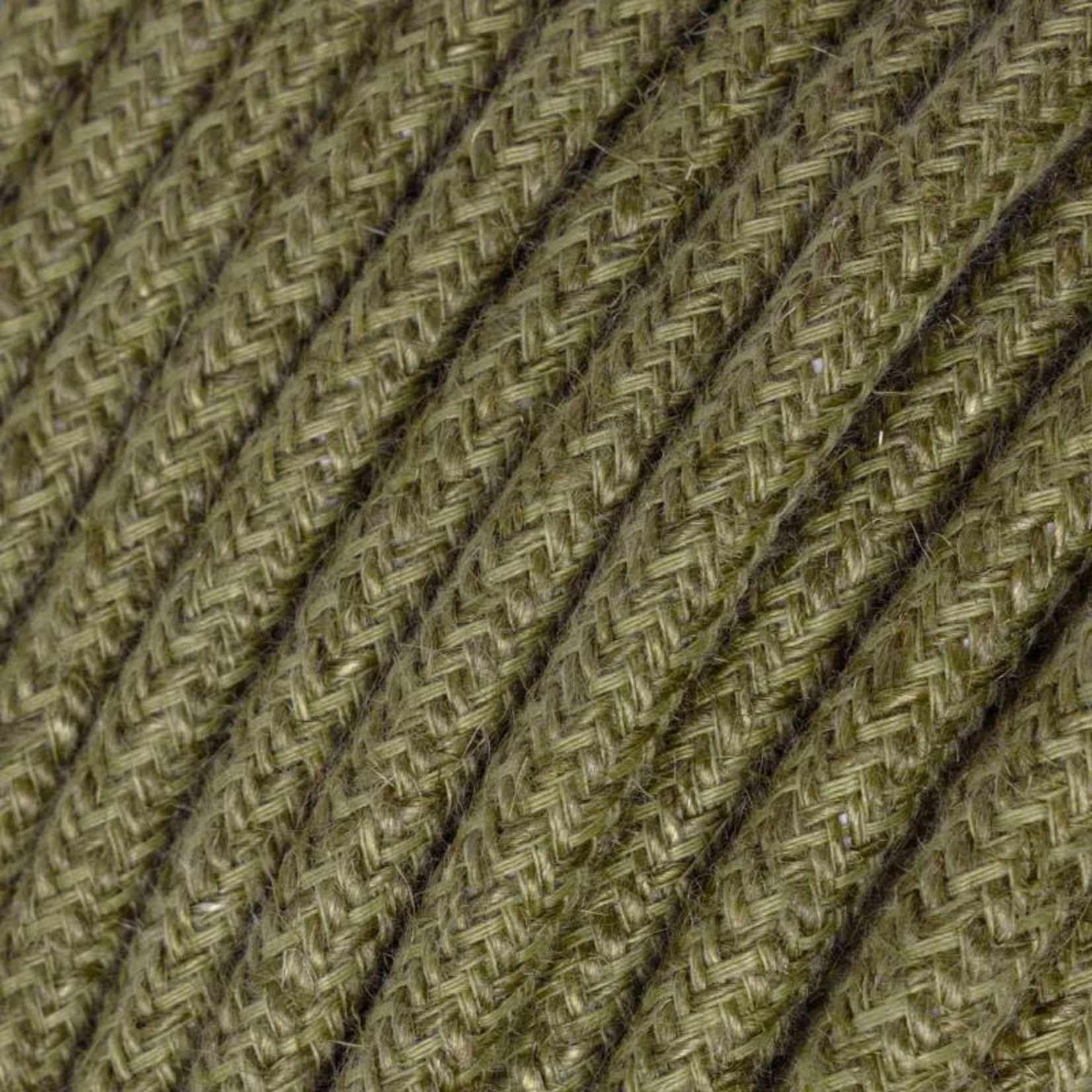 CCIT PER METRE - Round electric Cable Flex covered in Plain Bark Brown 3 Core